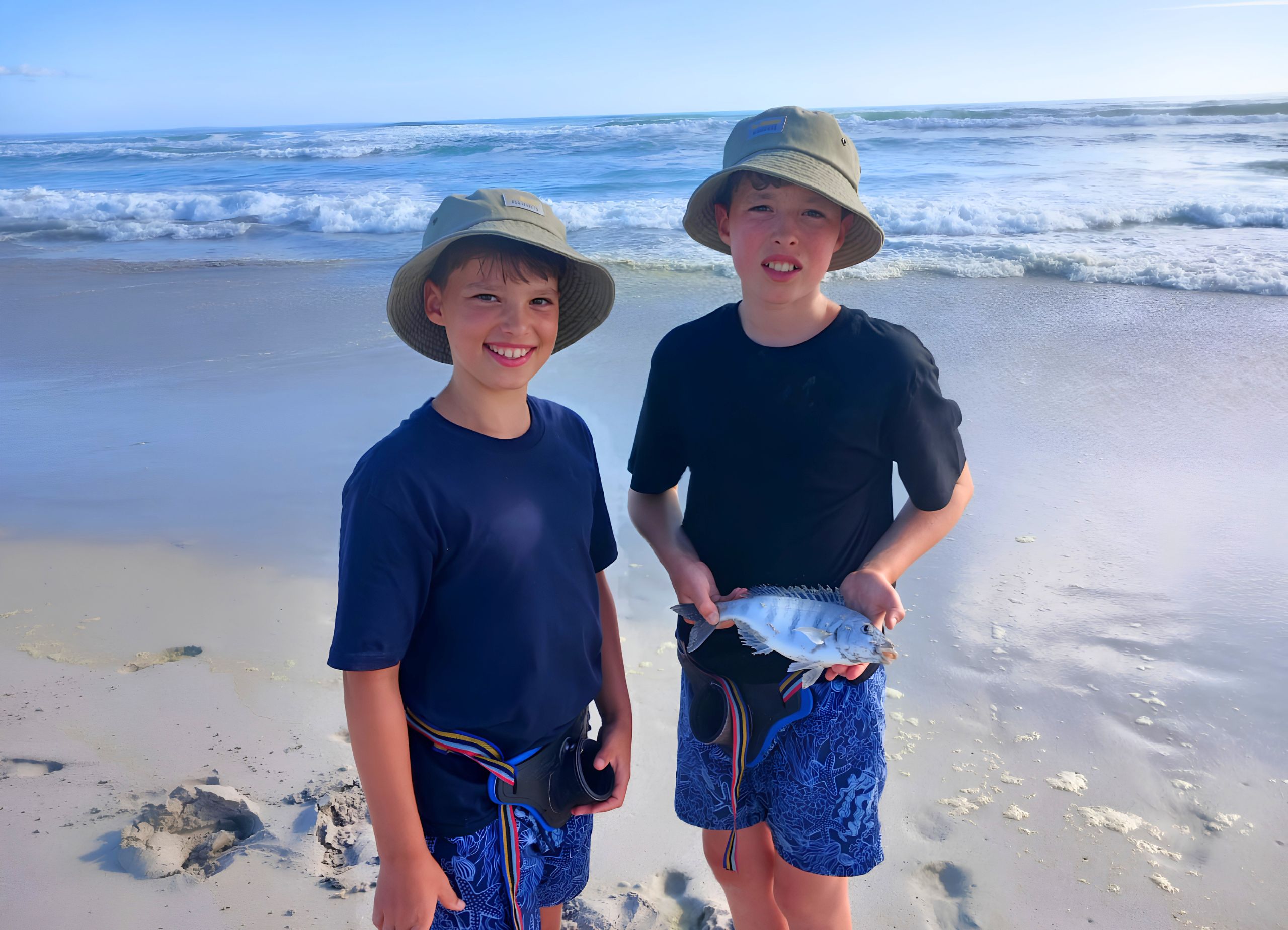 kids fishing Hermanus